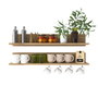 Hanah Home AE106 - 4684 Estantería de Pared Nogal